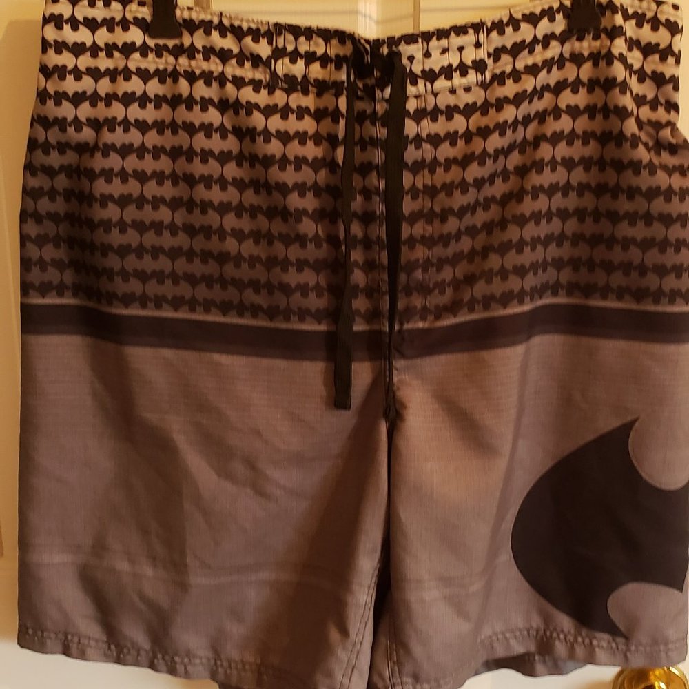 Batman Brand Swim Trunks Shorts XL Lined